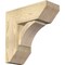 Ekena Millwork Thorton Slat Rough Sawn Bracket w/ Offset Brace, Douglas Fir, 8"W x 20"D x 20"H BKT0806X20X20THR06RDF - alternate 1